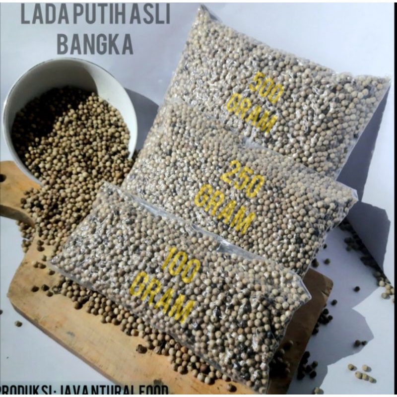 

Lada Putih Asli Bangka 100 gram (100% murni tanpa cuci)