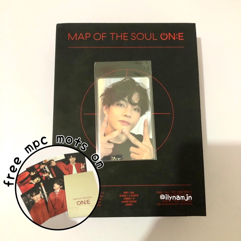 ( BOOKED ) dvd mots one bluray bts fullset photocard pc taehyung v