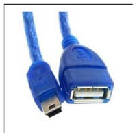 Kabel OTG 5 pin biru - usb 5 pin to USB Female Biru