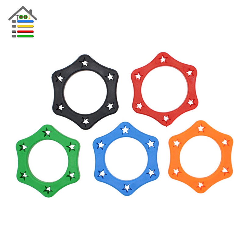 (LUCKID) 5pcs / Set Ring Roller Anti Slip Bahan Plastik Untuk Microphone Wireless