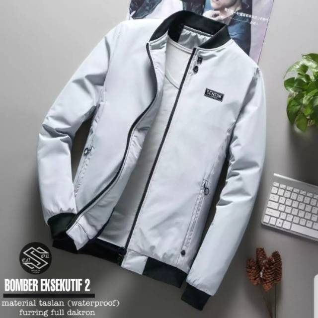 Jaket Bomber Pria Bomber Taslan Scoot Premium Bomber eksekutuf 2