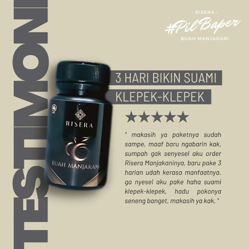 Risera pil baper manjakani