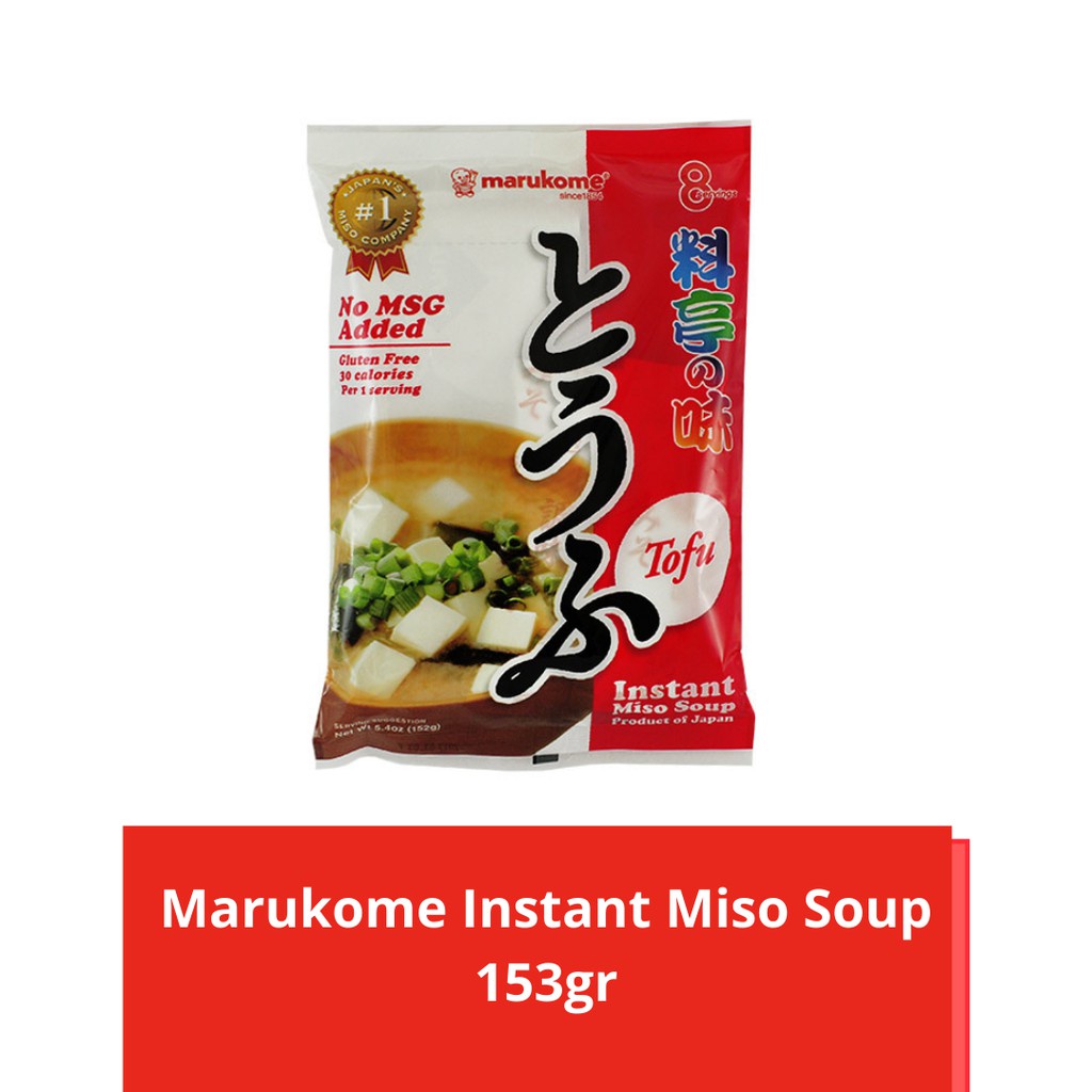 

Marukome Instan Miso Soup Ryotei No Aji Tofu - Sup Miso Instan Tofu