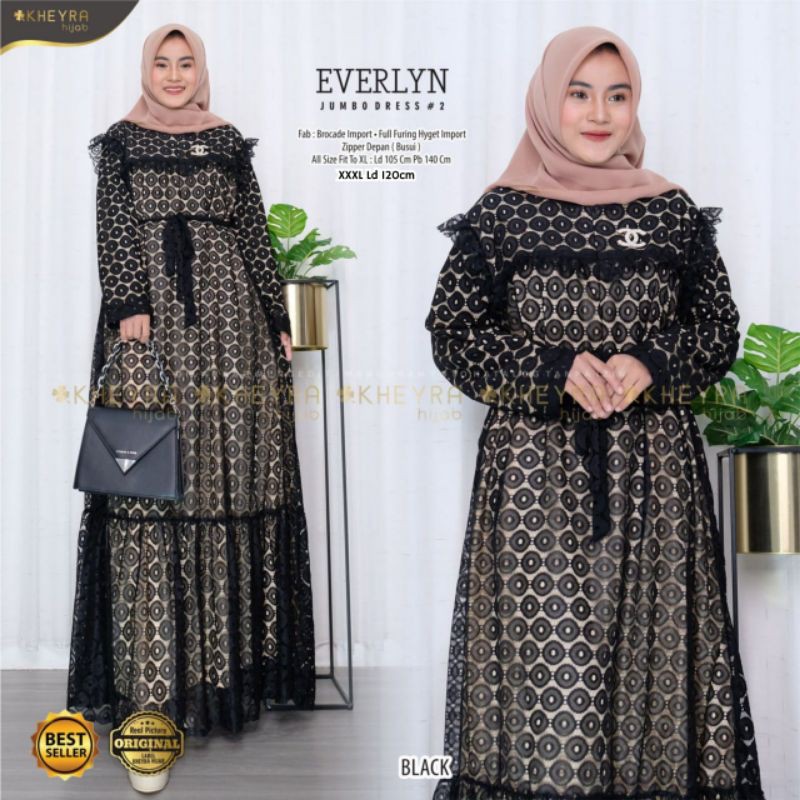 dress brocade import everlyn by kheyra