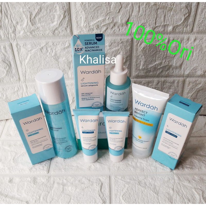 Paket Skincare Wardah untuk hilangkan flek hitam / COD Paket Pencerah wajah kusam