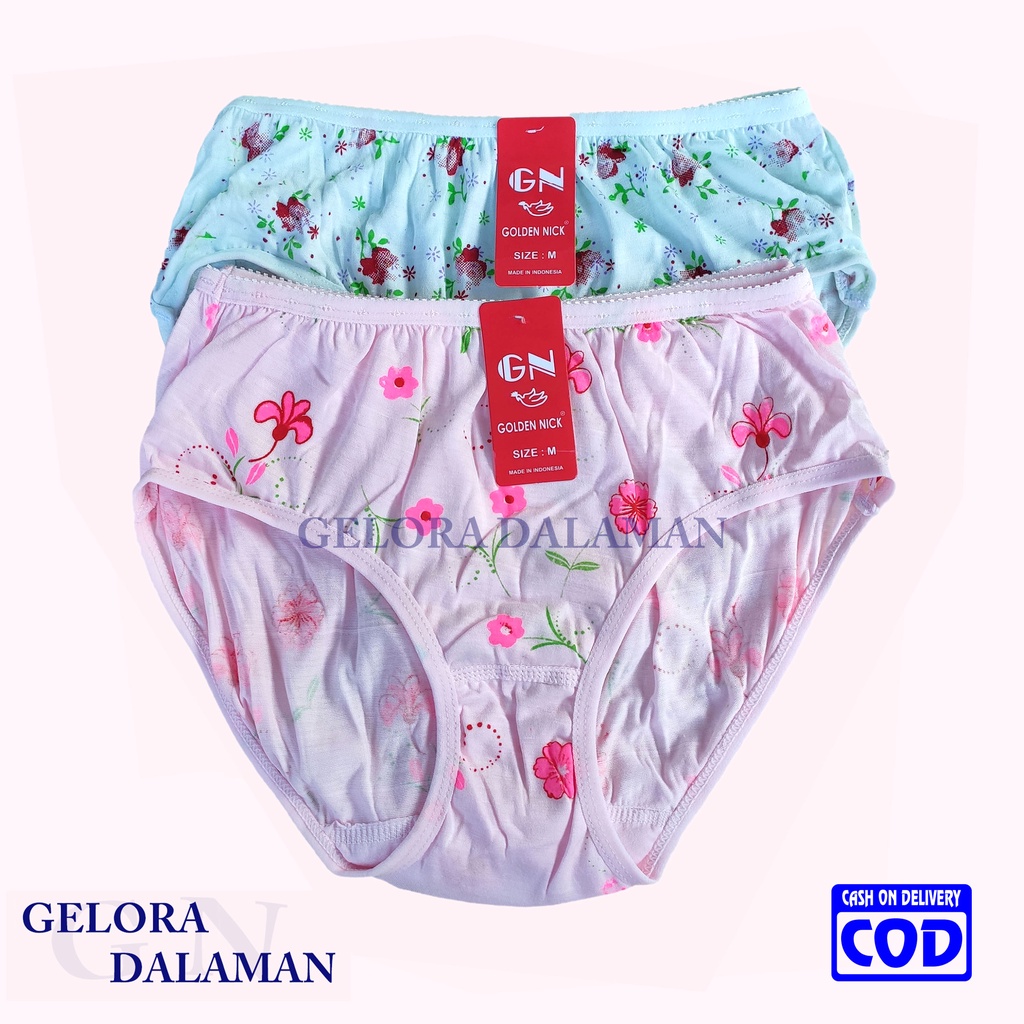 6 Pcs Celana Dalam Wanita Pakaian Dalam Dalaman Perempuan Motif Bunga