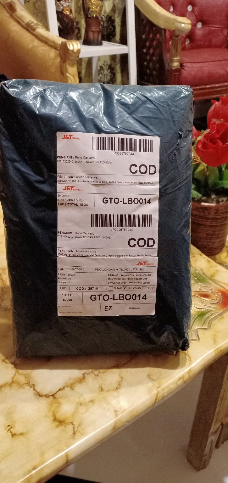 Kemeja Batik Lengan Panjang Pria Variasi Motif Bahan 40s Jahitan Berkualitas Original Rone Canvany