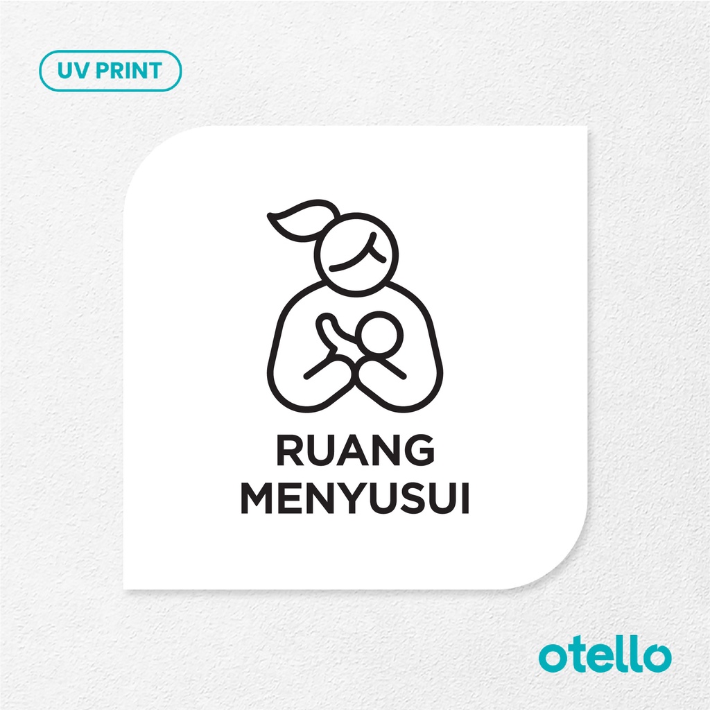 Ruang Menyusui Signage Board Akrilik Tempel Dinding Papan Acrylic Restoran Dinding Petunjuk Toko Cafe