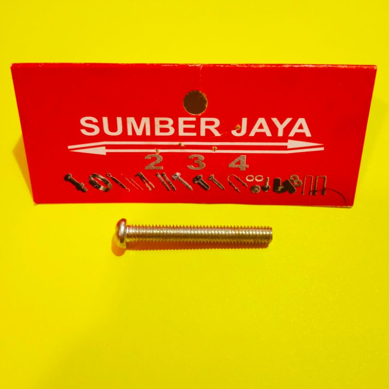 baut JP 4 x 30 isi 50 / sekrup 4 x 30 TERMURAH