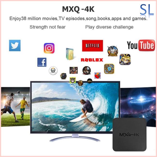 Mxq 4k Android 7 1 2 4g Wifi Dlna Smart Tv Box Rk3229 Quad Core 1g - main roblox pake gamepad youtube