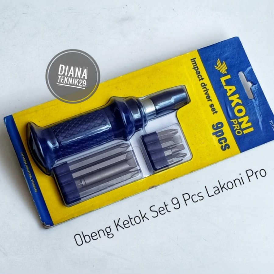 Obeng Ketok Set Lakoni Pro 9 Pcs imprec Driver