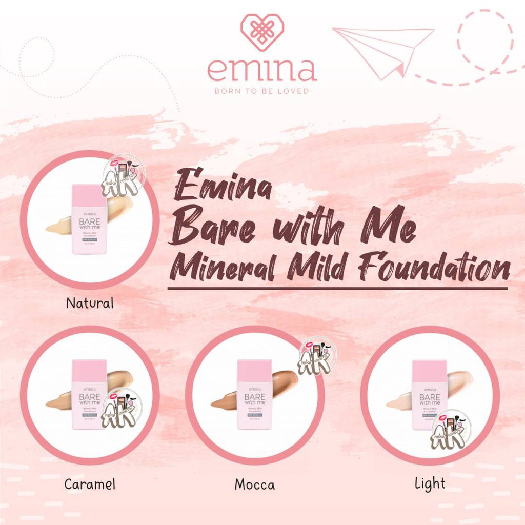 EMINA BARE WITH ME SERIES (LOOSE POWDER, FOUNDATION, CUSHION/REFILL)