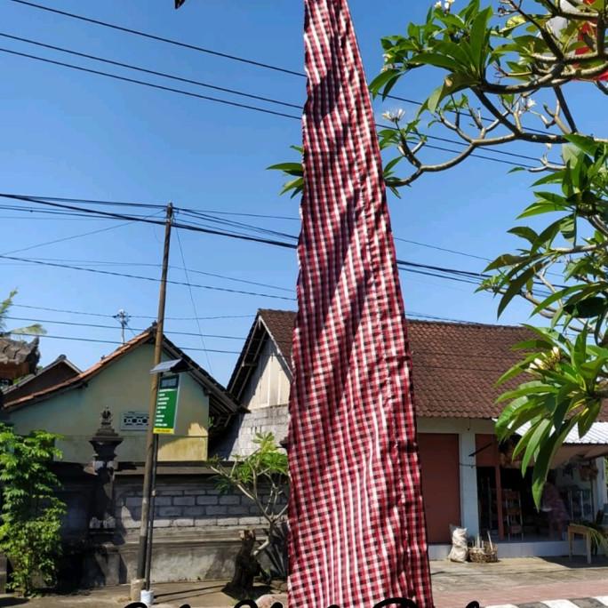 @@@@] Umbul umbul Bali Murah Poleng Kotak 3-5meter