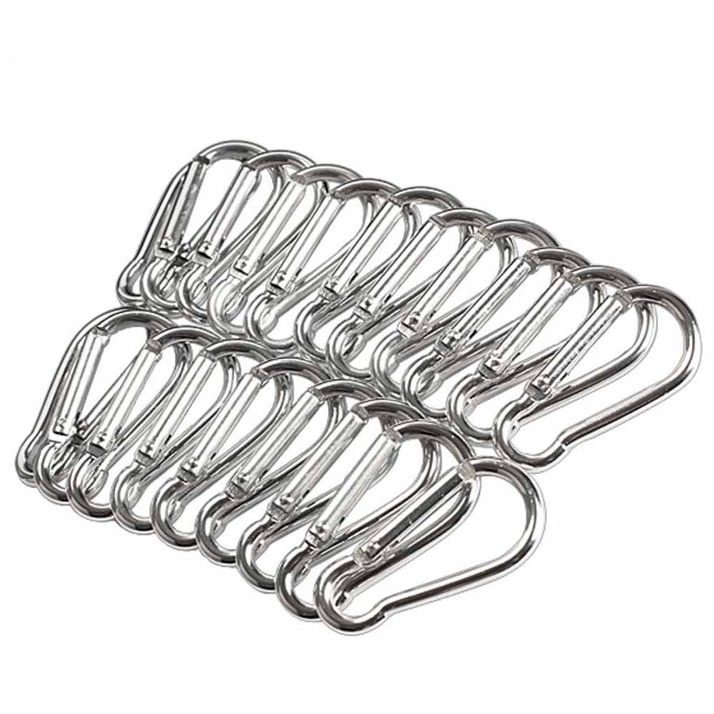 5 / 10pcs Gantungan Kunci Carabiner Multifungsi Bentuk Labu Bahan Aluminum Alloy Untuk Olahraga Outdoor