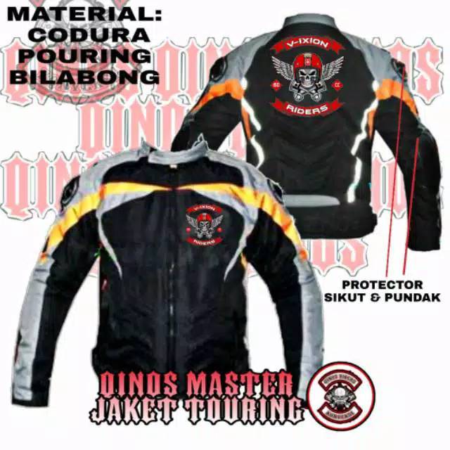 Jaket Vixion Jaket Touring Vixon Jaket Motor Touring Full Protector Jaket Yamaha Vixion