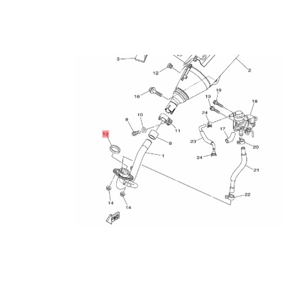 paking fiber asbes knalpot xeon karbu ori ygp