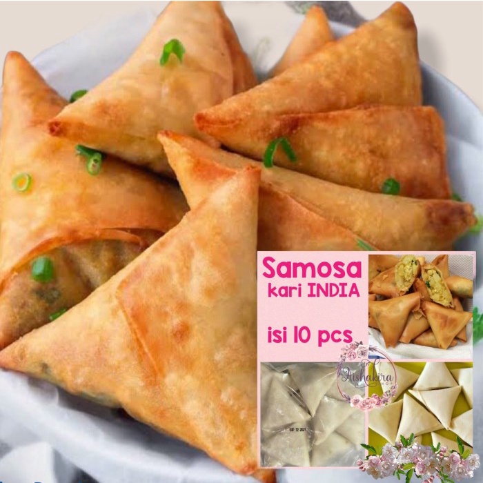 

Instant-Camilan- Samosa Kari India Isi 10Pcs Cemilan Enak Sehat Murah -Camilan-Instant.