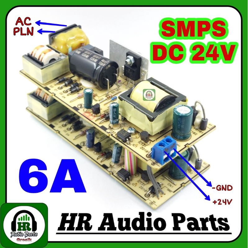 SMPS DC 24v 6A For Amplifier TPA3116 Class D 2 x120Watt