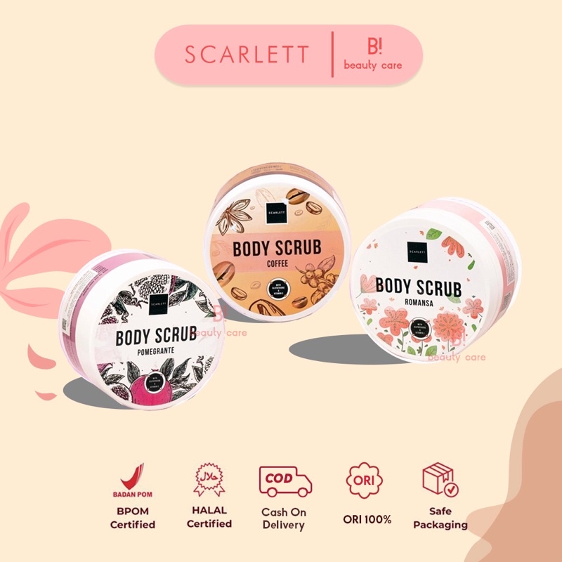 Body Scrub Scarlett | Romansa &amp; Pomegrante