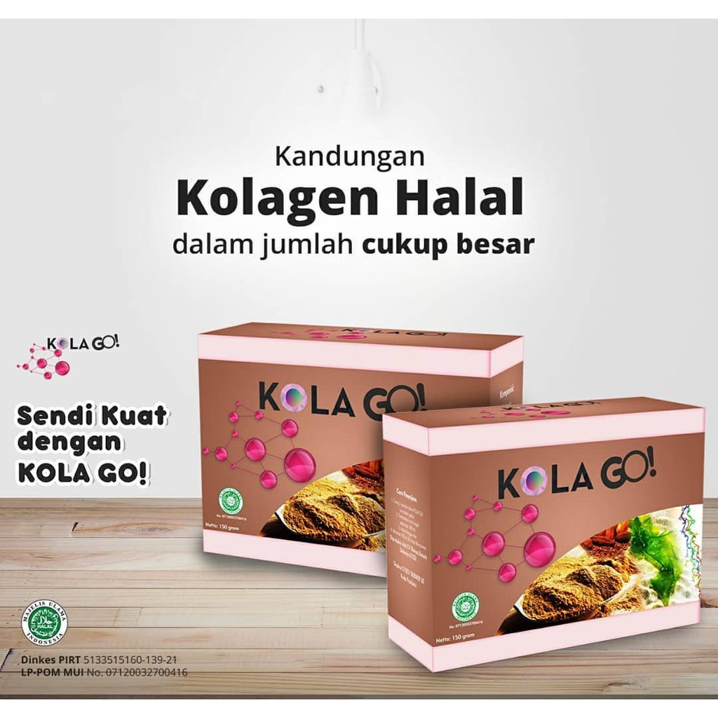Kola Go | Untuk Kesehatan Sendi dan Tulang Kolago Obat Nyeri Sendi Nutrisi Tulang Kolagen