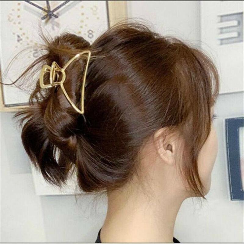 [Women Metal Creative Hair Clips] [Girls Korean INS Style Hair Claw] [Ladies Simple Casual Hair Claw]