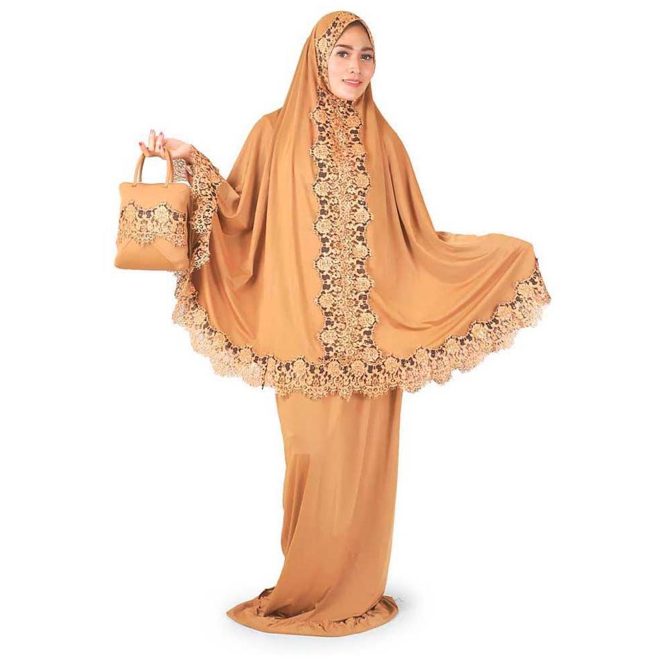 Mukena Cantik Java Seven MOCCA AS SPANDEX JS 1081