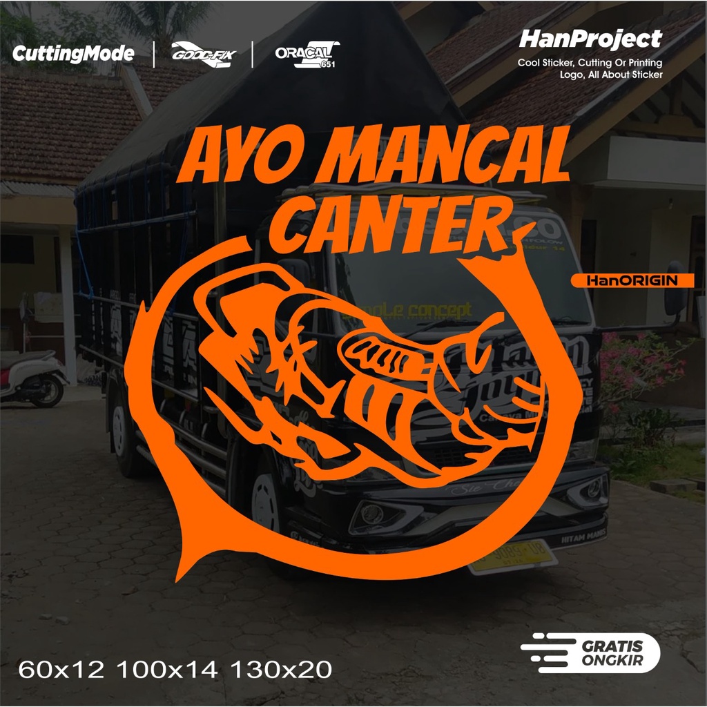 STICKER CUTTING MOBIL REFLECTIVE AYO MANCAL CANTER