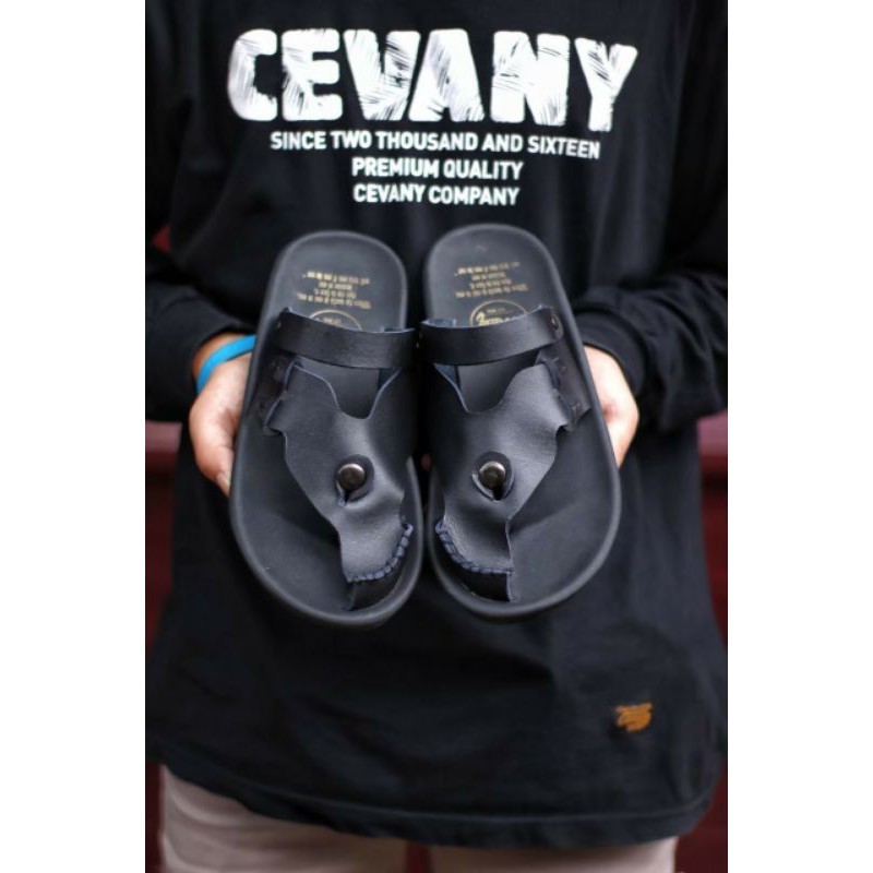 CEVANY LUCKY - Sandal Kulit Pria Original Kulit Asli