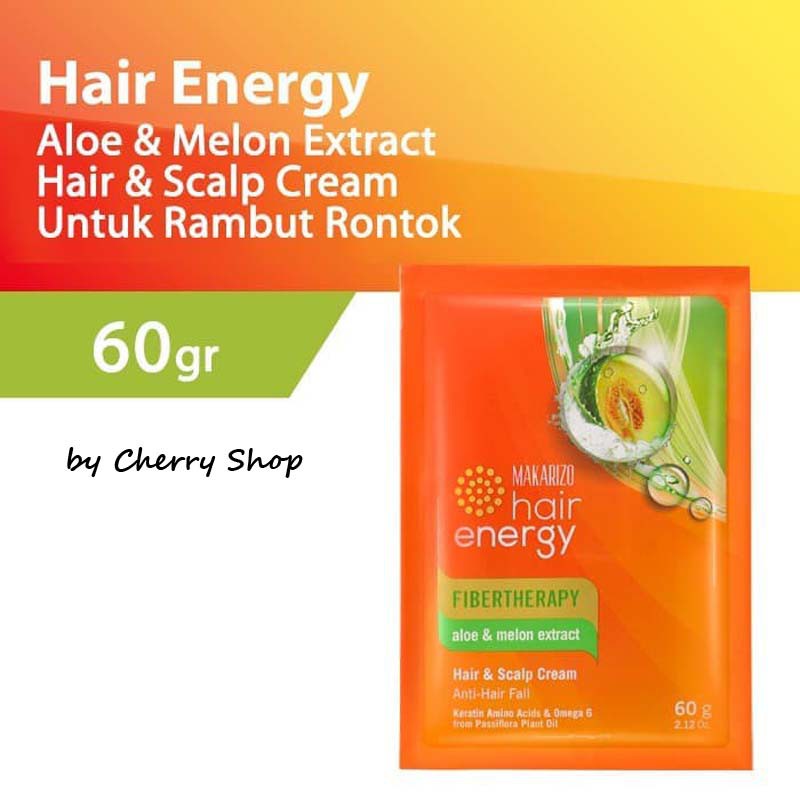 [60ML] MAKARIZO Hair Energy Hair &amp; Scalp Creambath Sachet 60 mL | Fibertherapy