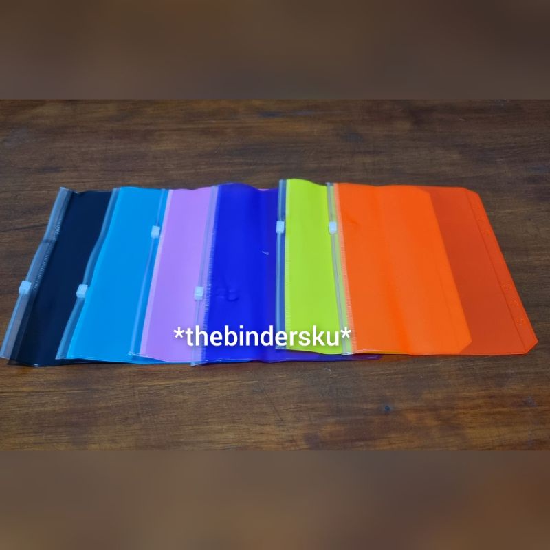 

A5 ZIPPER BAG BINDER 6 Ring FULL WARNA ZIPLOCK