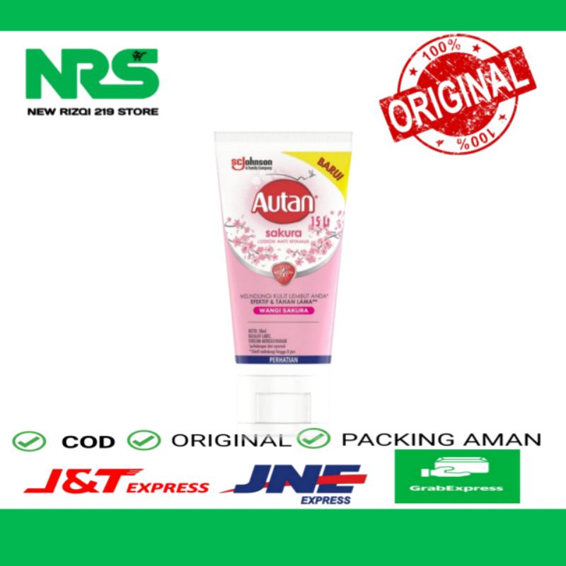 Autan Sakura Tube 50ml - Autan Losion Anti Nyamuk/ Autan Lotion