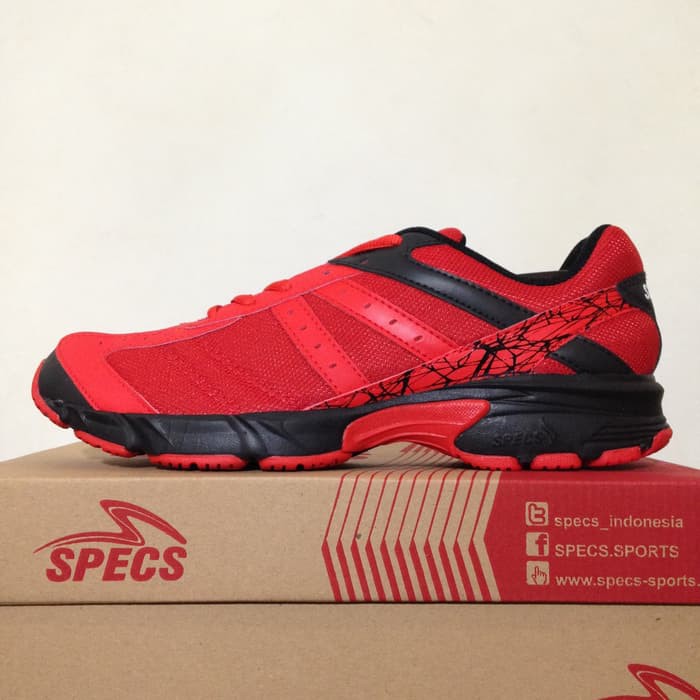 Sepatu Running/Lari Specs Vinson Massif Vision Red 200410 Original