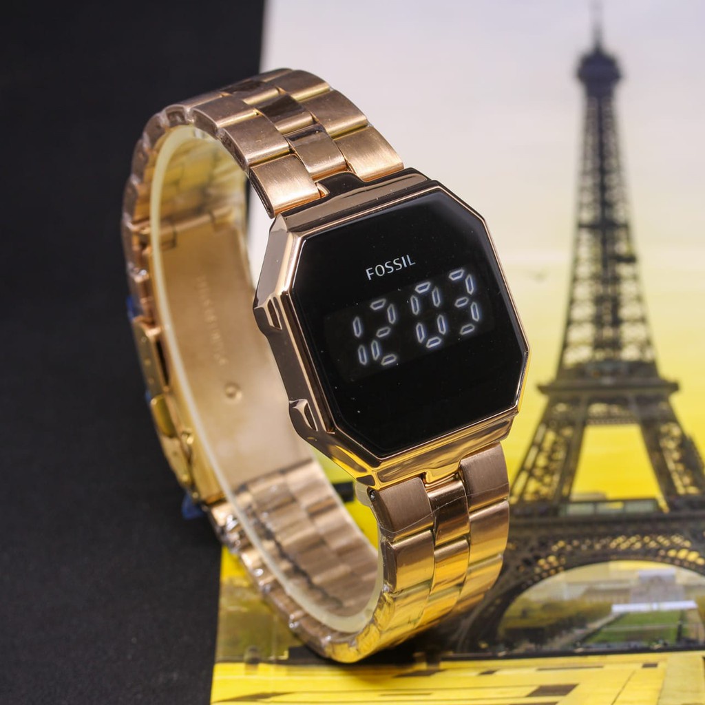 Grosiran Jam Tangan Wanita Psa Q6 - 32100 Digital Led Touch Tali Rantai Original Garansi 6 Bulan Free Baterai Cadangan (BISACOD)