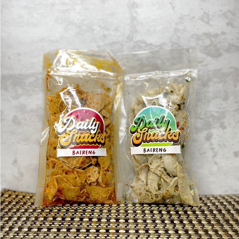 Basreng Pedas Daun Jeruk Baso Goreng Kripik Basreng Daily Snack