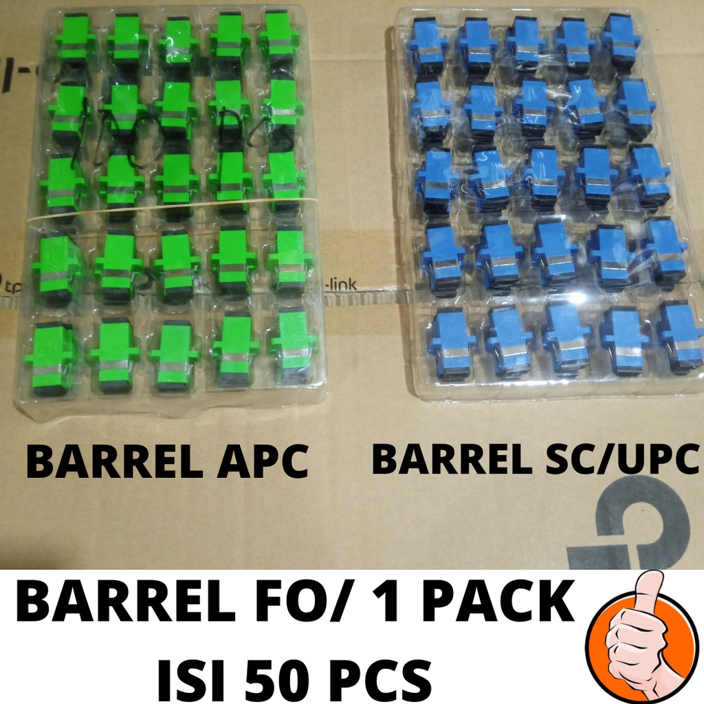 BARREL FO/PENYAMBUNG FO/ 1 PACK ISI 50 PCS