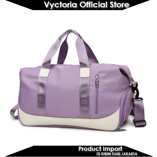 (COD) Vyctoria VOS5417 Tas Travel Gym Duffle Bag Olahraga Import JT27646 LT1841 BQ3237 EL5417 GT1864 CR7773 1841 27646  3237 1864 5417