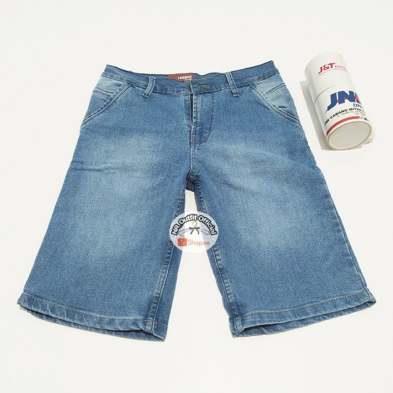 Celana Jeans Pendek Cowok Distro Slim Fit Pria Stretch Melar Size 27-38 NR_Outfit Official COD
