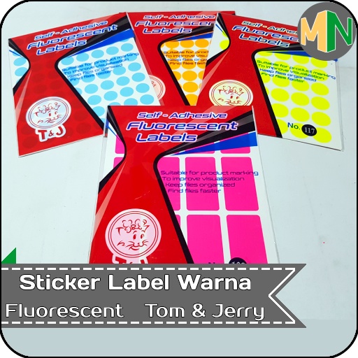 

Self Adhesive Fluorescent Labels Tom & Jerry