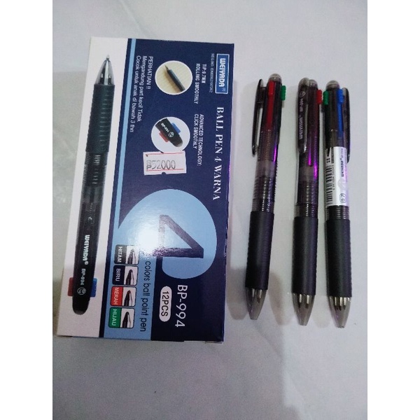 

Bulpen Weiyada 4 Warna BP-994 ( 1 lusin / 12 pcs )