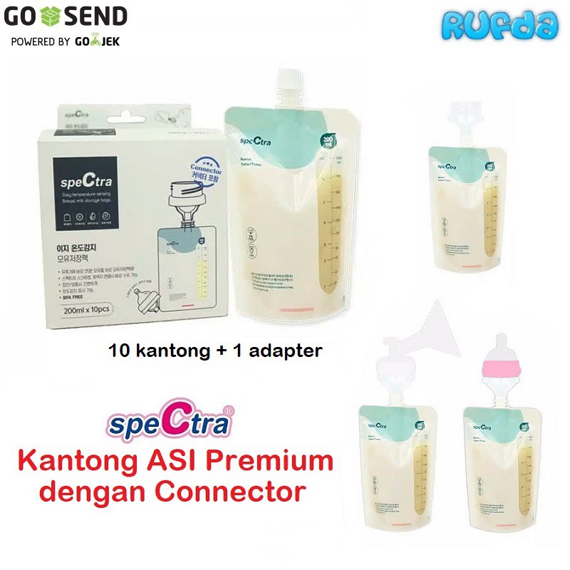 Spectra Premium Milk Bag Kantong ASI Langsung Pasang Pompa ASI