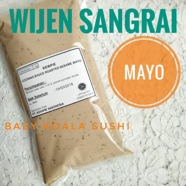 KEWPIE Cooking Sauce Roasted Sesame Mayo 1 Kg │ Mayonnaise Wijen Sangrai