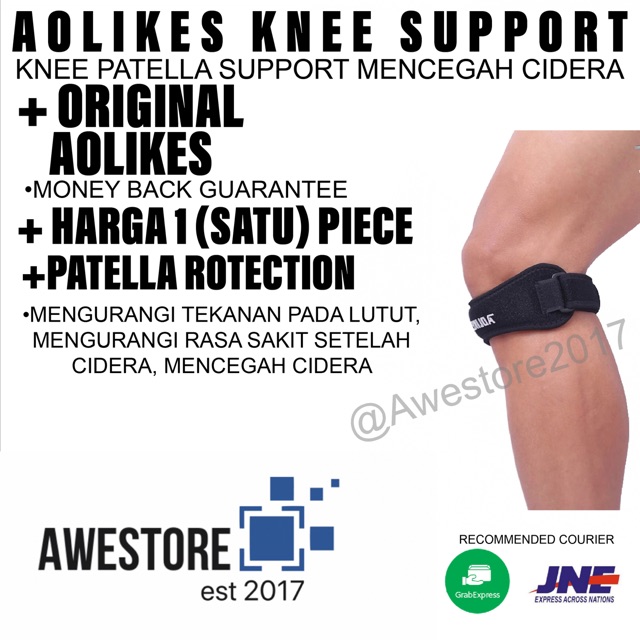 AOLIKES Knee Patella Support Wrap Wraps Protector Hiking Gym