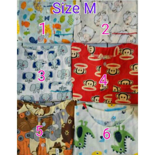 Baju tidur anak (piyama) katun jepang