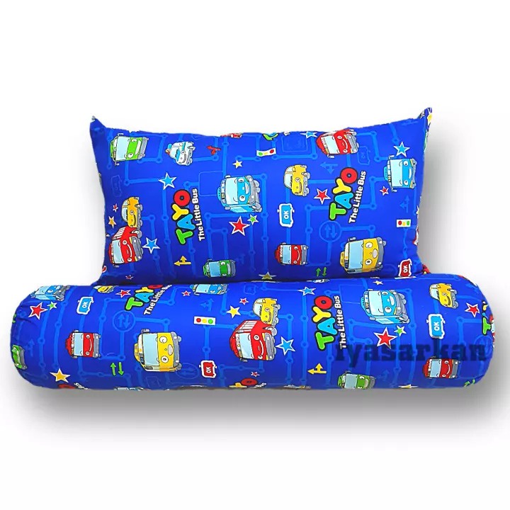 sarung bantal dan sarung guling Sarung Bantal &amp; Sarung Guling Motif DORAEMON Paket 2 in 1 SARUNG BANTAL DAN SARUNG GULING KARAKTER / 1 SARUNG BANTAL DAN 1 SARUNG GULING