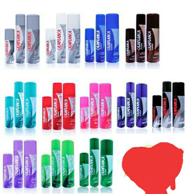 Casablanca Parfum Body Spray Kaleng ( 200 ml, 100 Ml, 65 Ml ) / Parfum Casablanca Murah Komplit