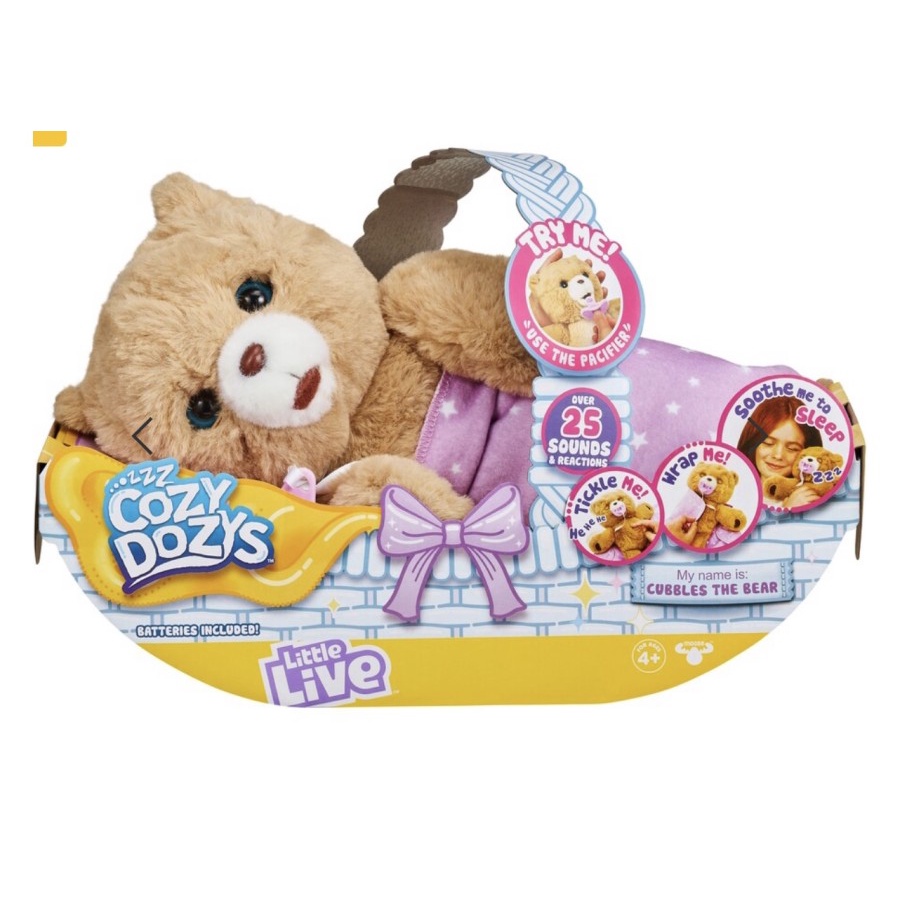 Little Live Pets Cozy Dozy Cubbles The Bear Mainan Interactive Toy ORI