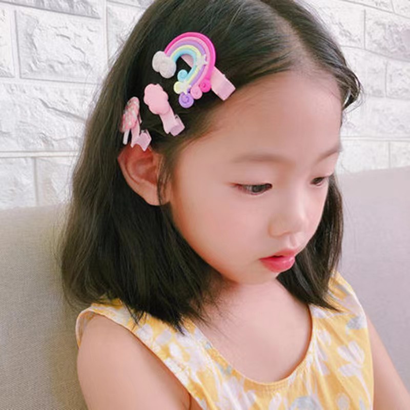 (Hallo Girl)F134  3Pcs Set Jepit Rambut Karakter Klip Jepitan Anak Gaya Korea Fashion Hair Clip