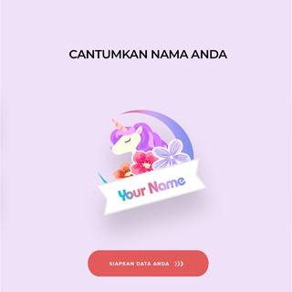 Stiker Nama Lucu - Unicorn Edition | Shopee Indonesia