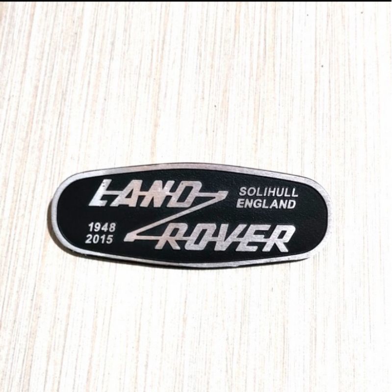 peneng plat allumunium landlover