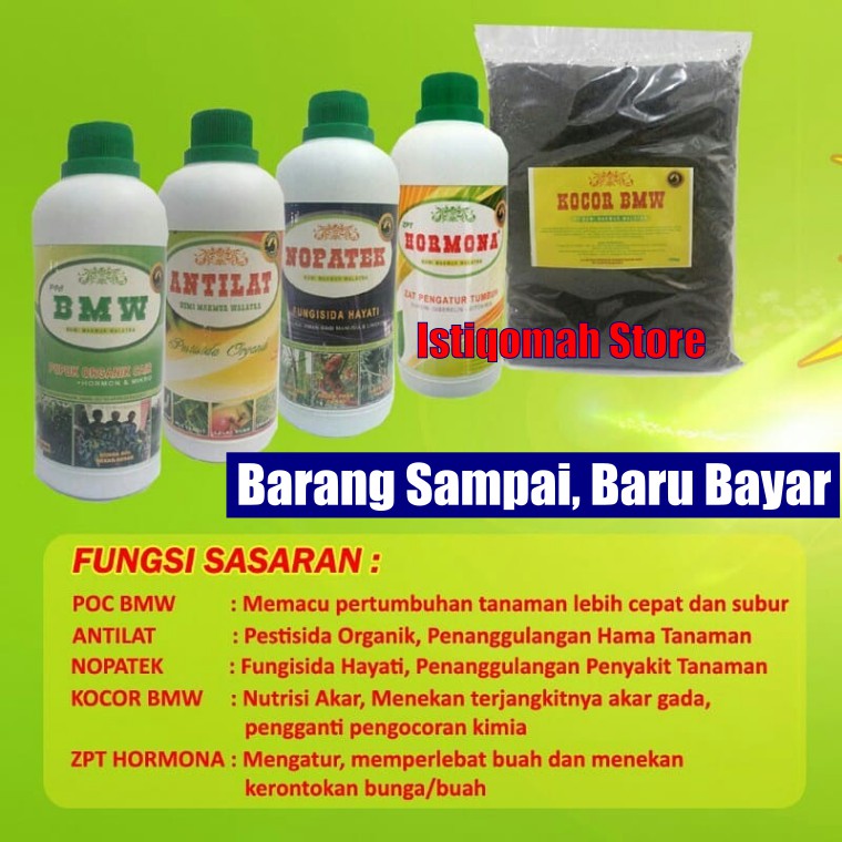 Promo COD Paket Pupuk Organik Cair Tanaman Anggrek POC BMW &amp; Pestisida Organik Obat Hama ANTILAT